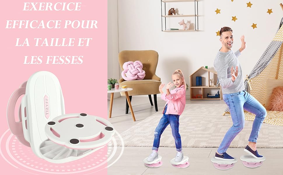 Taillentwister, TIZYFF Sportgeräte zuhause Twist-Waist Disc Board Balancer Geräuschloses Board für Taille, Arme, Beine, Hüften-Übungen, Fitness Indoor/Outdoor.… - Image 2